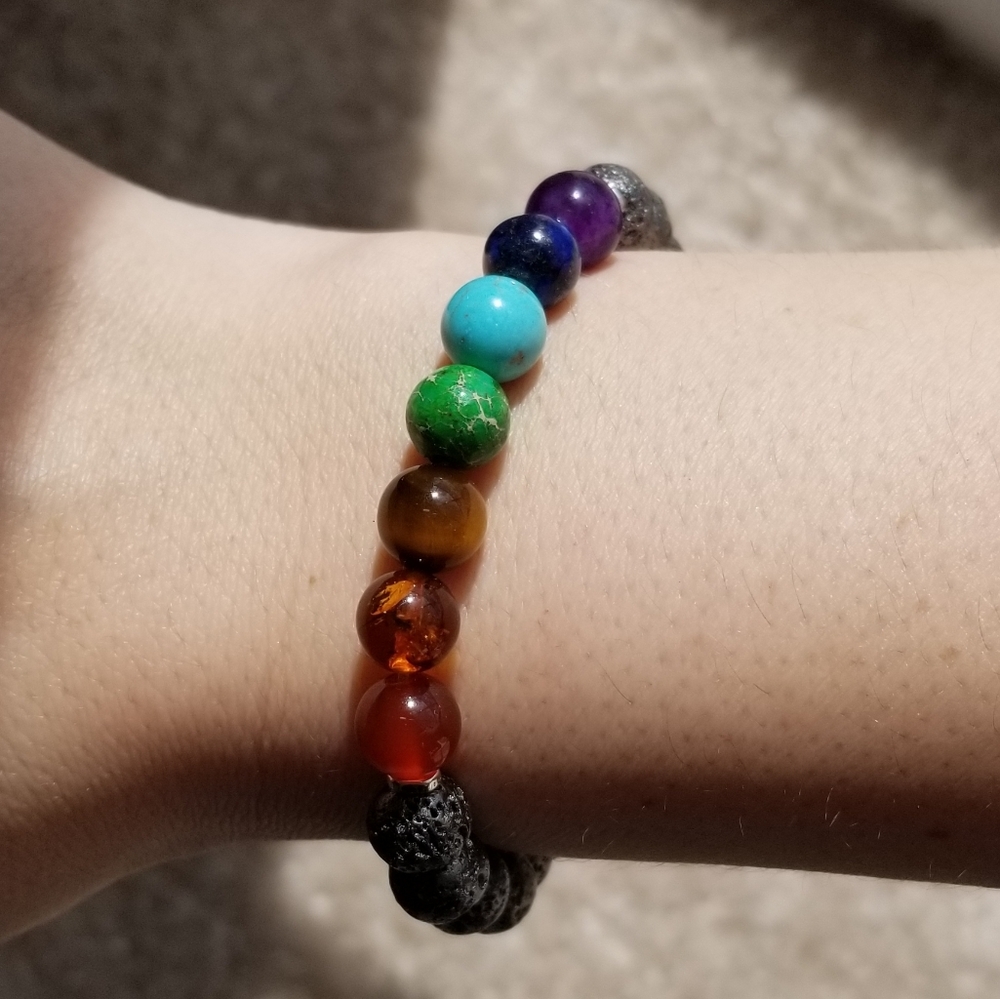 7 Chakra Healing Diffuser Bracelet - Picture 8 of 8